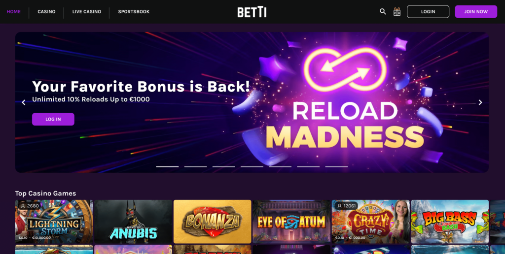 betti casino